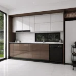 Tủ bếp inox cánh kính ICK007 - Thumbnail