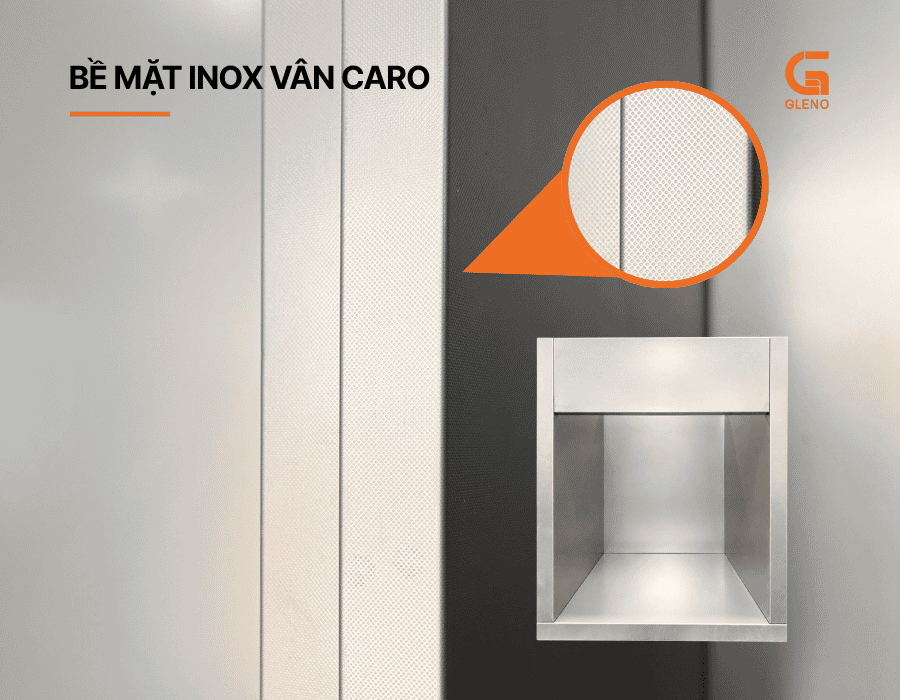 Bề mặt inox vân caro chống bám vân tay