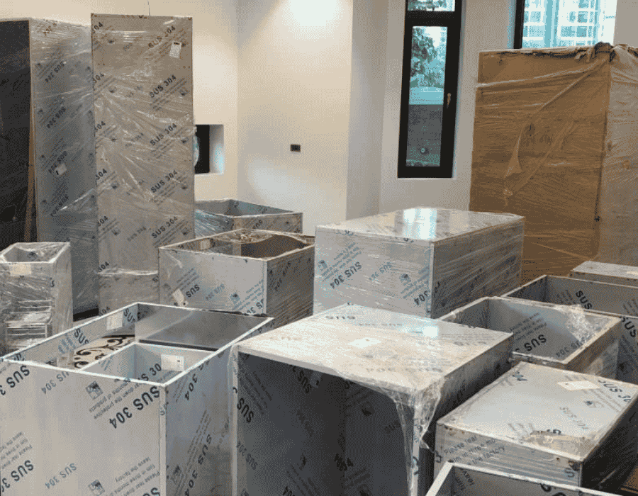 Những lý do nên chọn tủ bếp inox cánh kính cho không gian bếp gia đình