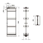 Tủ đồ khô cánh kéo Hafele 504.68.390 - Thumbnail