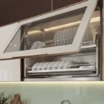 Tủ bếp inox cánh kính ICK009 - Thumbnail