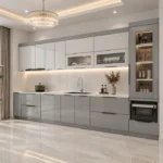 Tủ bếp inox cánh kính ICK010 - Thumbnail
