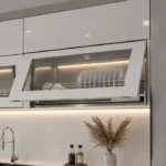 Tủ bếp inox cánh kính ICK010 - Thumbnail