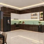 Tủ bếp inox cánh kính ICK009 - Thumbnail